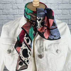 Vintage Vera Neumann Floral Patterned Scarf